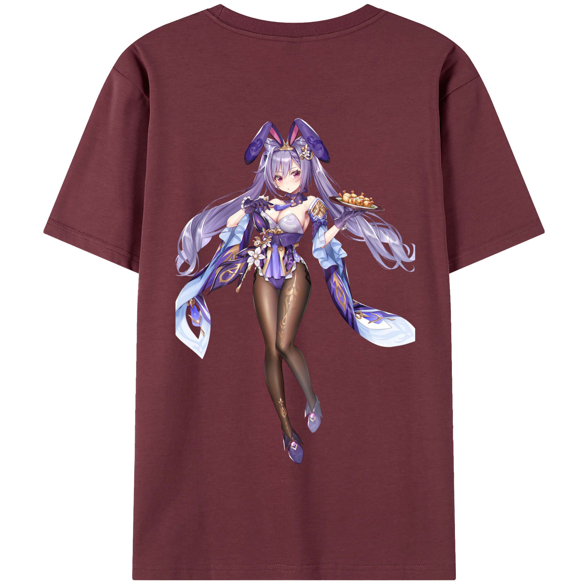 げんし神 刻晴 こくせい genshin Kokusei 綿100％半袖Tシャツ（背面プリント）